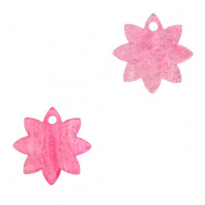 Anhänger aus Resin Flower Pink