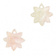 Anhänger aus Resin Flower Light pink