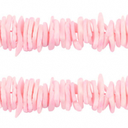 Muschel Perlen Chips Pink
