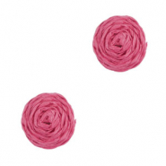 Bast Anhänger 12mm Fuchsia