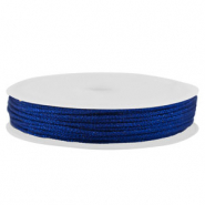Band Macram&eacute; geflochten 1mm Blue metallic