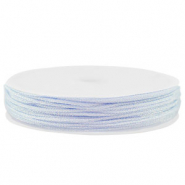 Band Macram&eacute; geflochten 0,8mm Light blue-purple metallic