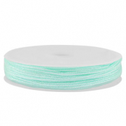 Band Macram&eacute; geflochten 0,8mm Light mint green metallic