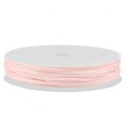 Band Macram&eacute; geflochten 0,8mm Light pink metallic