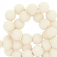 8 mm Perlen aus Acryl Off white