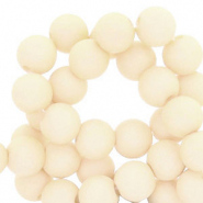 6 mm Perlen aus Acryl Vanilla white