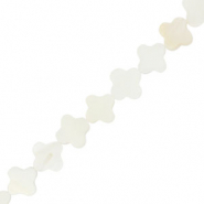 Perle Muschel Clover Off white