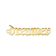 Anh&auml;nger aus Stainless Steel - Rostfreiem Stahl Zwischenst&uuml;ck ''dreamer'' Gold