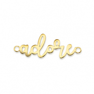 Anh&auml;nger aus Stainless Steel - Rostfreiem Stahl Zwischenst&uuml;ck ''adore'' Gold