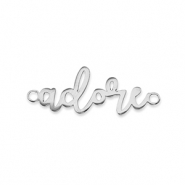 Anh&auml;nger aus Stainless Steel - Rostfreiem Stahl Zwischenst&uuml;ck ''adore'' Silver