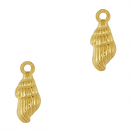 Anh&auml;nger aus Stainless Steel - Rostfreiem Stahl Shell Gold