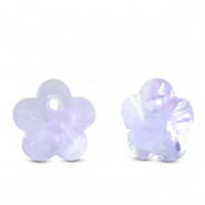 Anh&auml;nger aus Kristallglas Flower Light purple