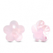 Anh&auml;nger aus Kristallglas Flower Light pink