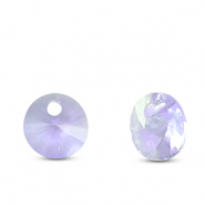 Anh&auml;nger aus Kristallglas Round Light purple