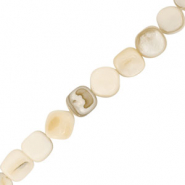 Perle Muschel Square White-sand brown