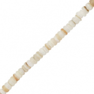 Perle Muschel Disc White-sand brown