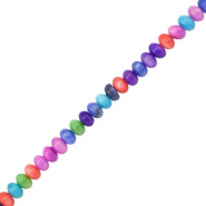 Perle Muschel Rondelle Multicolor