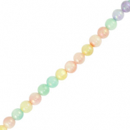 Perle Muschel Round Pastel multicolor