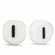 Keramik Buchstaben I White-black