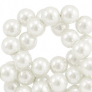 Glaswachs Perlen 4mm White