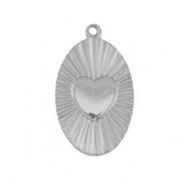 Anh&auml;nger aus Stainless Steel - Rostfreiem Stahl Heart Silver