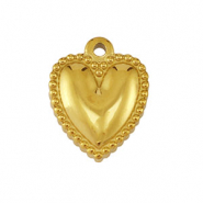 Anh&auml;nger aus Stainless Steel - Rostfreiem Stahl Heart Gold