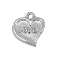 Anh&auml;nger aus Stainless Steel - Rostfreiem Stahl Heart Silver