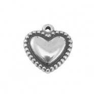 Anh&auml;nger aus Stainless Steel - Rostfreiem Stahl Heart Silver
