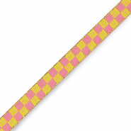 Schmucktextband Cubes Pink-green