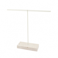 Schmuck Display für Ohrringe Natural-off white