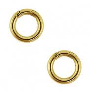 Zubeh&ouml;r aus Stainless Steel - Rostfreiem Stahl Karabiner Round Gold