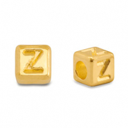 Perle Buchstabe Metall DQ Z Gold (Nickelfrei)