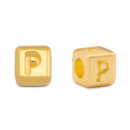 Perle Buchstabe Metall DQ P Gold (Nickelfrei)