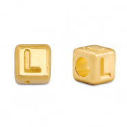 Perle Buchstabe Metall DQ L Gold (Nickelfrei)