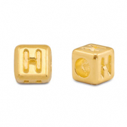 Perle Buchstabe Metall DQ H Gold (Nickelfrei)