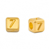 Perle Buchstabe Metall DQ 7 Gold (Nickelfrei)
