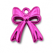 Anh&auml;nger Acryl Bow Magenta pink