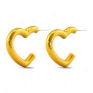 Musthave Ohrringe Heart Golden yellow