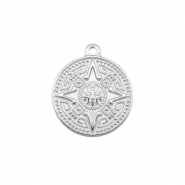 Anh&auml;nger aus Stainless Steel - Rostfreiem Stahl Compass Silver