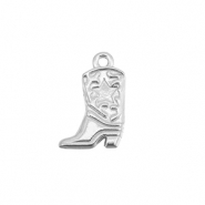 Anh&auml;nger aus Stainless Steel - Rostfreiem Stahl Cowboy Boot Silver