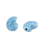 Perlen Griechische Keramik DQ Shell Blue