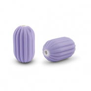 Perlen Acryl Oval Lavender purple