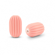 Perlen Acryl Oval Salmon pink