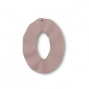 Anh&auml;nger Acryl Oval Taupe brown