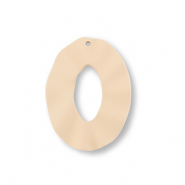 Anh&auml;nger Acryl Oval Dark beige
