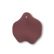 Anh&auml;nger Acryl Leaf Dark red-brown