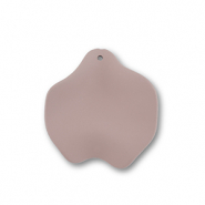 Anh&auml;nger Acryl Leaf Taupe brown
