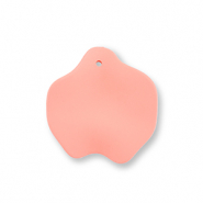 Anh&auml;nger Acryl Leaf Salmon pink