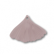 Anh&auml;nger Acryl Leaf Taupe brown