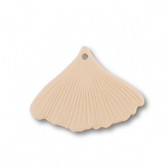 Anh&auml;nger Acryl Leaf Dark beige